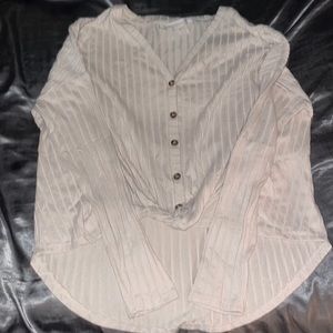 oversized button up sweater